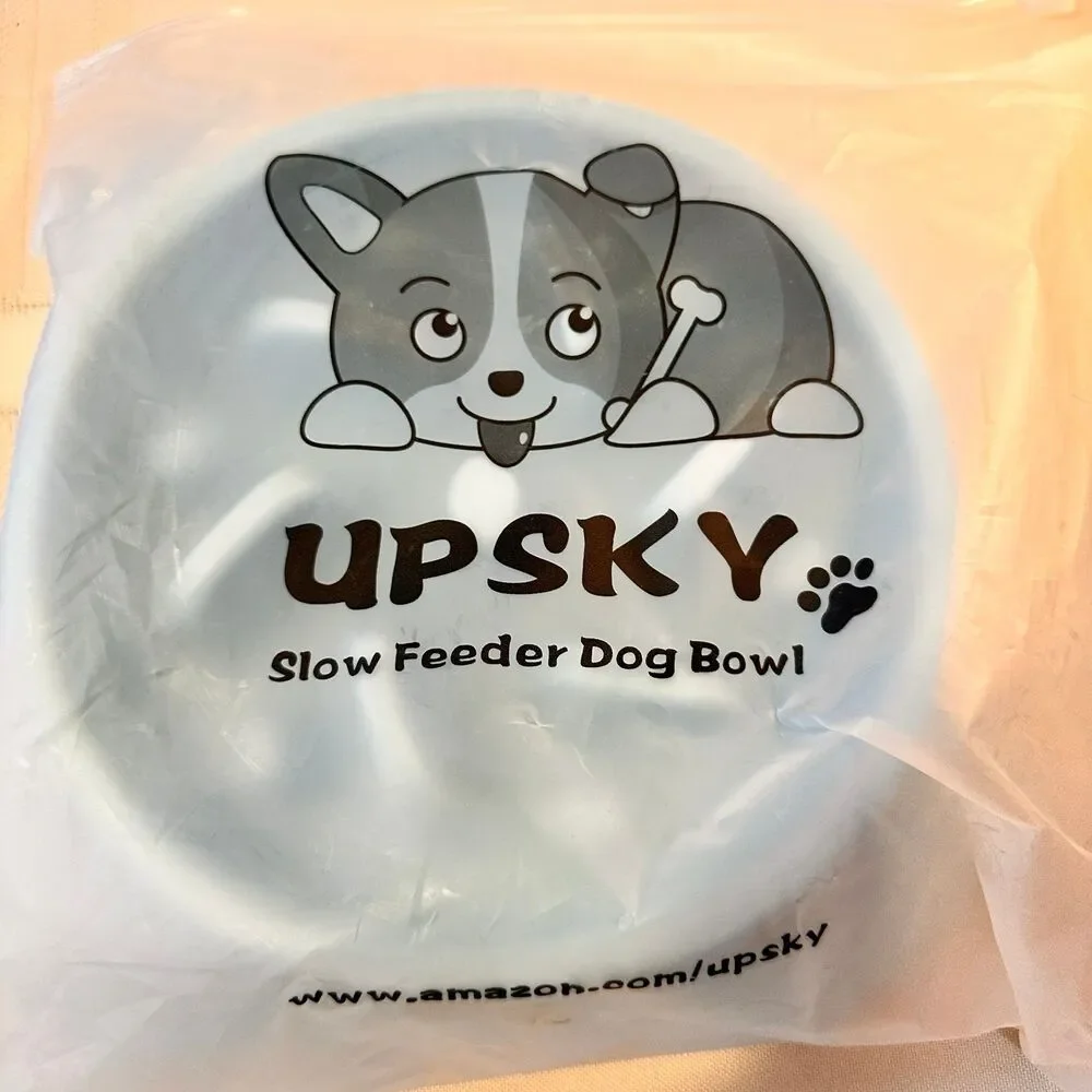 Dog Rope Toy and Dog Food Dish Slow Dog Feeder